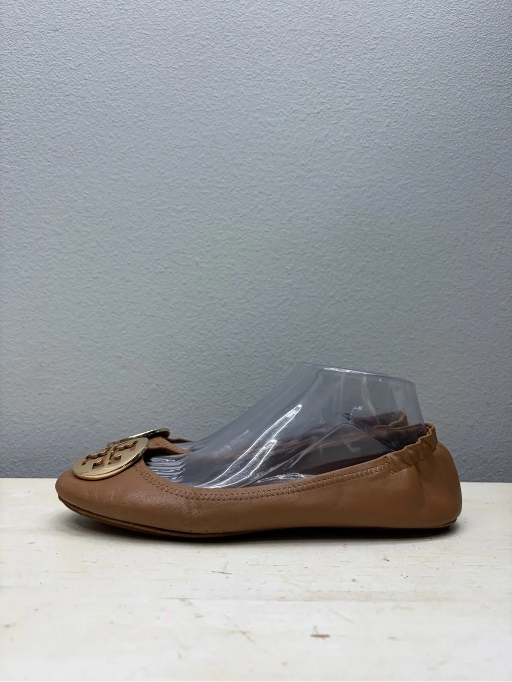 Tory Burch Brown Leather Reva Flats Size 9.5